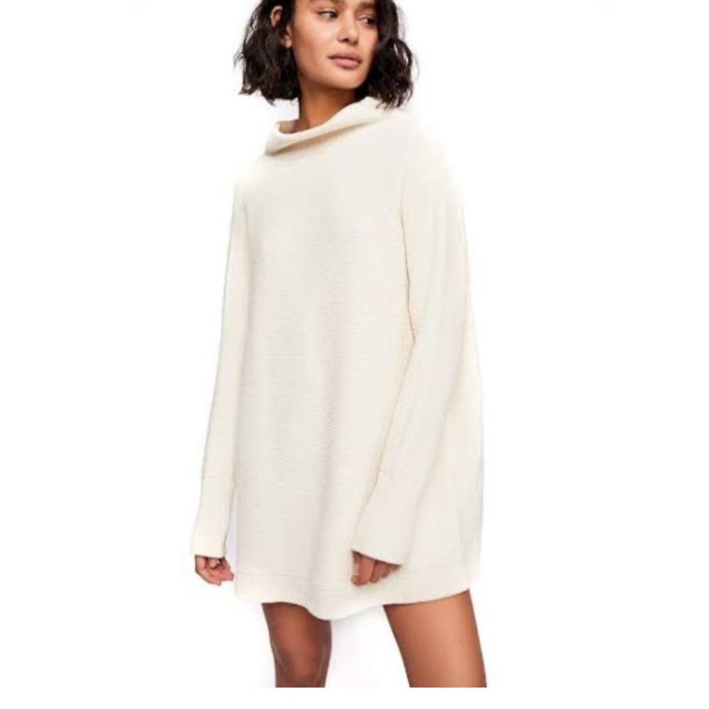 Free People ‘Ottoman’ Tunic Sweater in Ivory